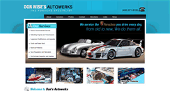 Desktop Screenshot of donsautowerks.com